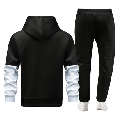 Herren-Sportbekleidung, Kapuzen-Cardigan-Set, europäische Größe, schmale Passform, Freizeitkleidung, koreanischer Stil, Sportanzug, bequem, atmungsaktiv.