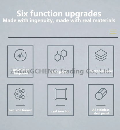 Furious Fire Stove Commercial Single Stove Liquefied Gas Stove Stir-frying High pressure stove stainless steel desktop gas stove.