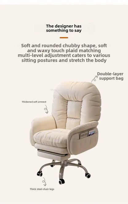 Heimcomputerstuhl, bequem, sitzend, Arbeitszimmer, Büro, Schlafsaal, Schlafzimmer, faules drehbares Sofa