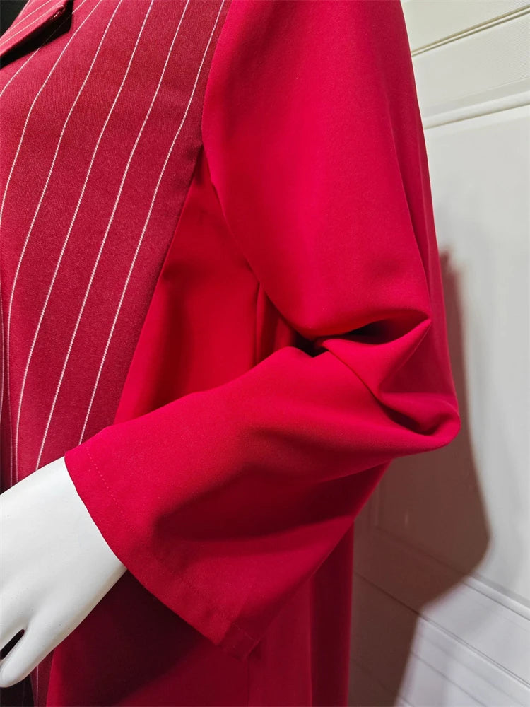 Ramadan Eid Red Kimono Open Abaya Damen Dubai Luxury Islam Muslim Summer Women Kebaya Kaftan Robe Femme Musulmane without hijab.