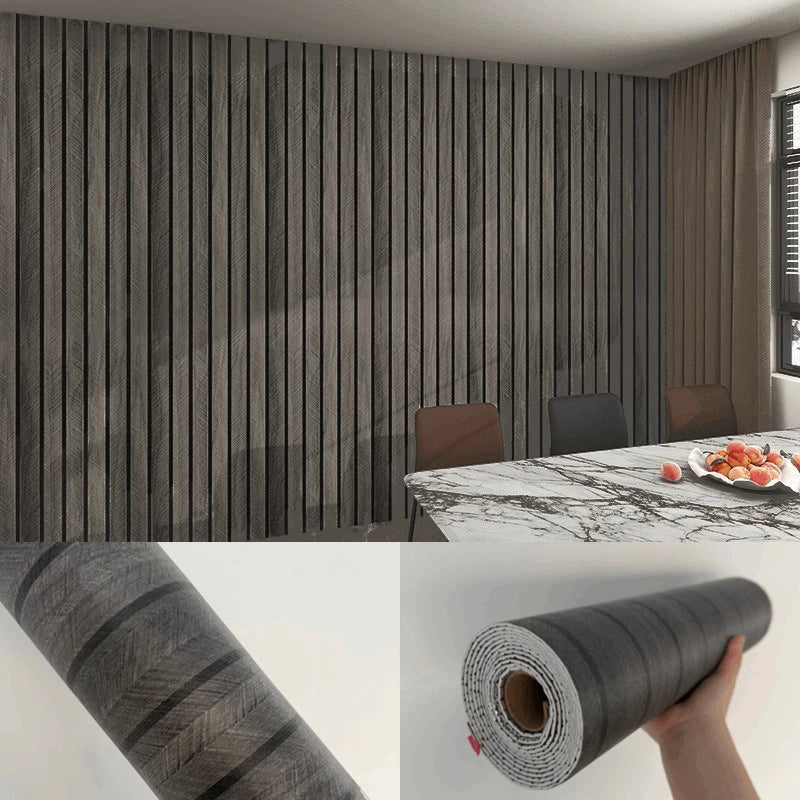 Faux Grille Wall Stickers Self Adhesive Wallpaper for Bedroom Walls Thick Foam Wood Grain Peel and Stick Wallpapers Home Decor