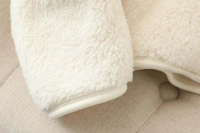 Damen-Fleecemantel, Winter, warm, verdickte Jacke, beidseitig zu tragen, doppelseitige Samt-Korallen-Fleece-Mäntel, Polar-Fleece-Jacken.