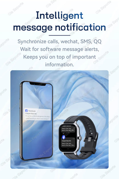 Outdoor Sports Smart Watch Wireless Calling Information Reminder Wallpaper Change Men's and Women's Waterproof Smartwatch 2025.