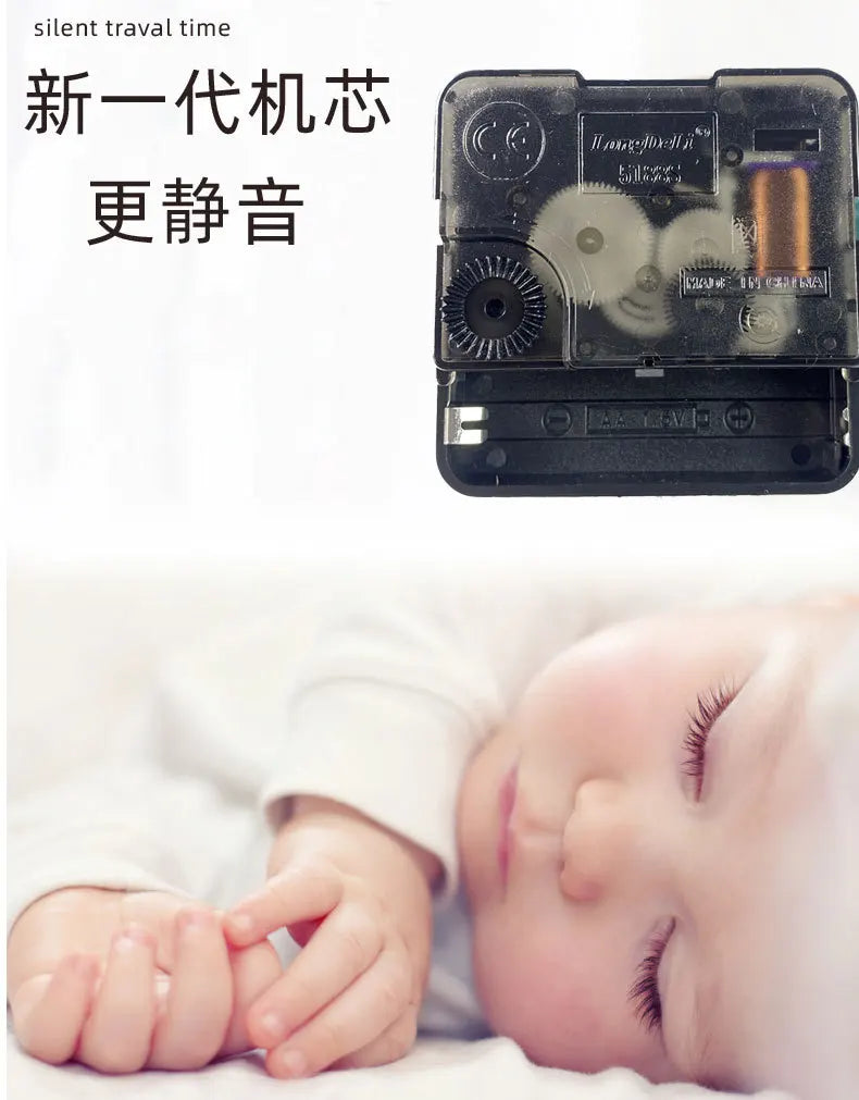 [12 Zoll 30 cm] Modische, leise, nicht tickende Wanduhr, kreative dreidimensionale Wanduhr mit digitaler Skala für Wohnzimmer und Schlafzimmer