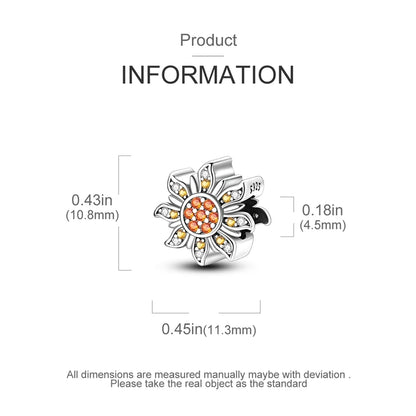 Flowers Series 925 Sterling Silver Sunflowers Tulip Carnation Charms Fit Original Bracelet  For Women Jewelry Making