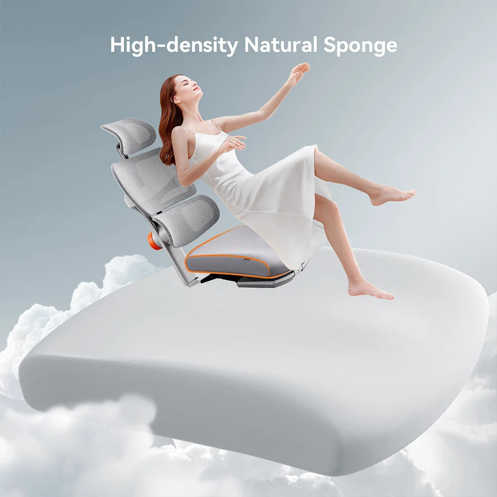 NEWTRAL NT002 Ergonomischer Stuhl, adaptive Untersetzer mit Fußstütze, 4 Rückenlehnen, verstellbare Rückenlehne, Armlehne, Kopfstütze