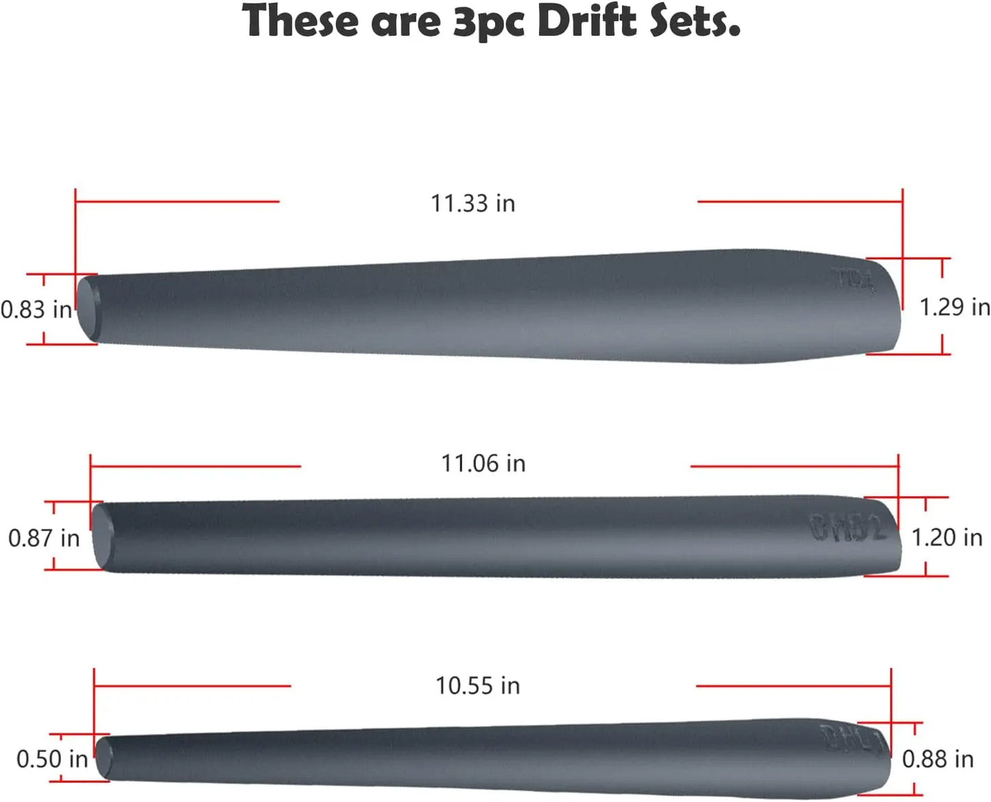 Blacksmith Drifts Kit Großer Hammer Tomahawk Maus Axt Drifts Hammer Eye Drift Tool Kit für Blacksmith Knifemakers