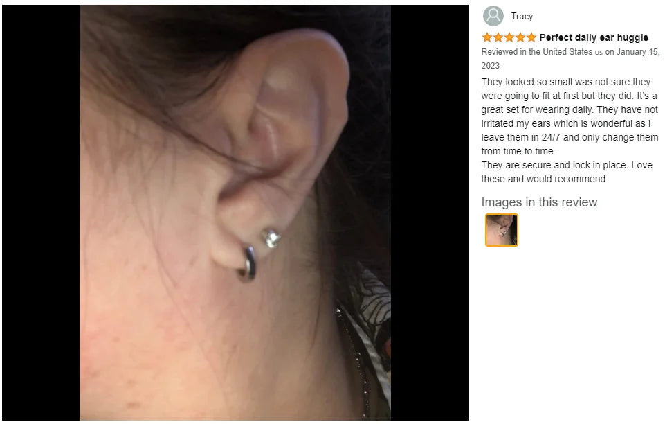 Shevalues Hoop Earrings for Women 14K Gold Plated Jewelry Set for Men New Luxury Piercing Ear Rings Hypoallergenic Earrings.