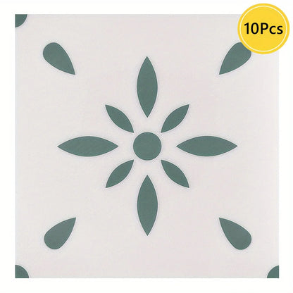 1pc/10pcs Floor Tile Sticker Self Adhesive Floor Sticker Vinyl Non-slip Floor Tile Sticker Wall Sticker Waterproof 20cm x 20cm