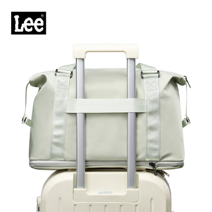 LEE Expandable Large Capacity Luggage Travel Handbag Women Sports Fitness Gym Yoga Bag Waterproof Dry Wet Pocket Duffel Bag.