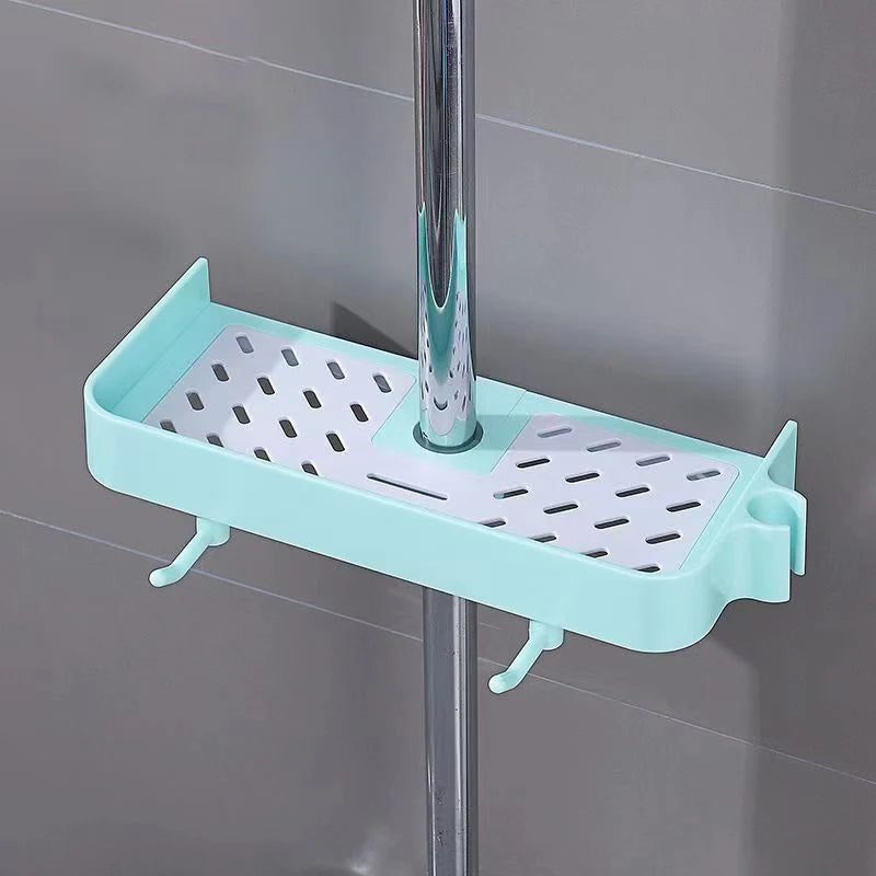 Haushalt Lift Ständer Dusche Rack Dusche Gel Lagerung Rack Badezimmer Perforation-Freies Dusche Stange Tablett