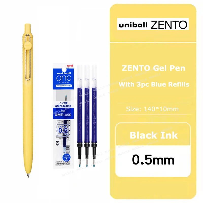 Uniball ZENTO Standard 0,38/0,5 mm Gelschreiber, wasserbasierte, glatte Schreibroller, passend für verschiedene Anlässe, Schreibwaren.
