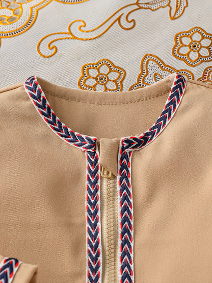 2Pcs Baby Jungen Alle Jahreszeiten Langarm Für 1-3Y Fit Nahen Osten Sets Kleidung Tragen Nationalen Stil Kleidung anzüge.