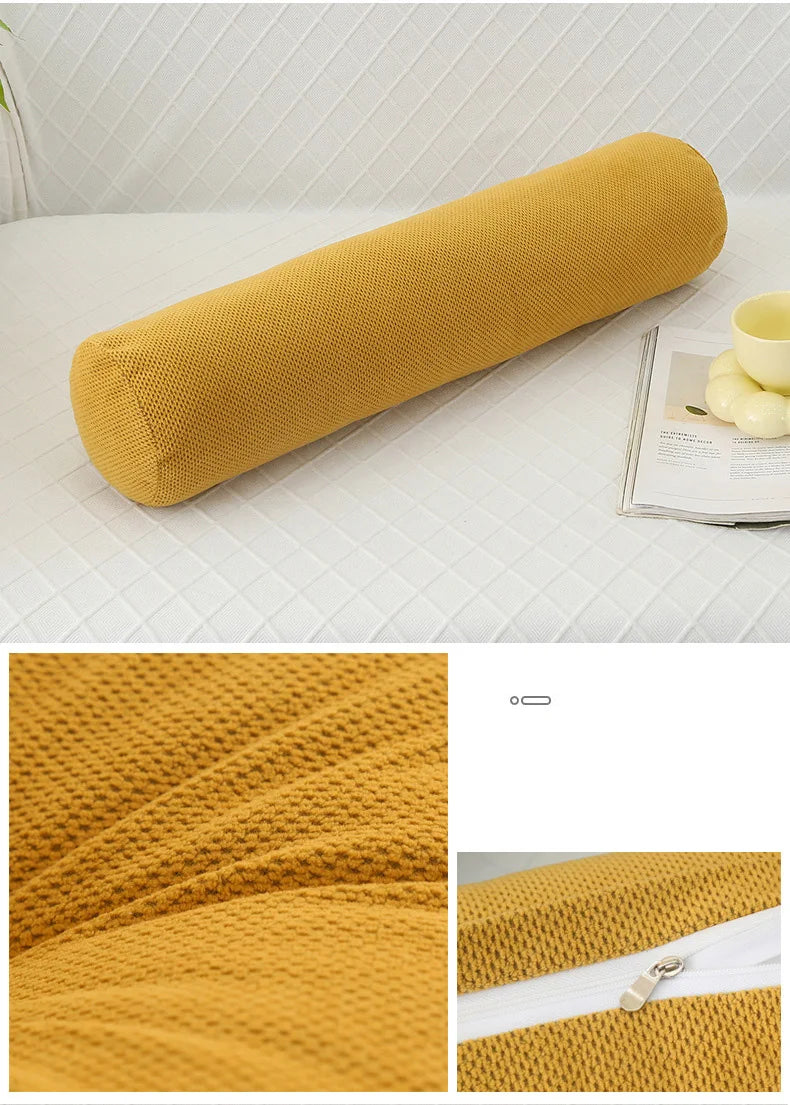 Body Pillow Pregnancy Pillows Chin Lumbar and Leg Support Stomach and Back Sleepers Adjustable Bendable Roll Pillow for Sleeping.