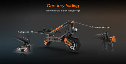 KuKirin G3 Pro Electric Scooter 1200W*2 Dual Motor 52V 23.2Ah Battery 80KM Range 65Km/h Max Speed E-scooter 10 Inch Tires