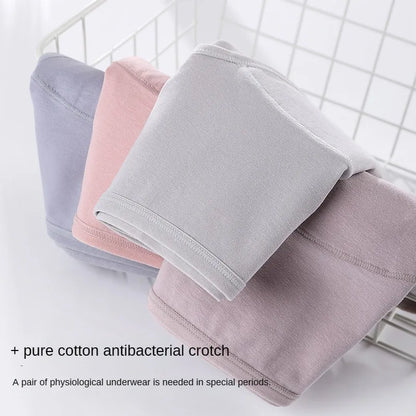 3PCS/set Women's menstrual briefs large flow postpartum water absorption leakproof briefs women's pure cotton menstrual briefs.