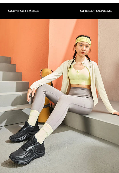 Xtep 299 Leather Running Streamline For Women 2024 Winter Running Shoes Leisure Training Sneaker(Suggest 1 size up) 876418110021.