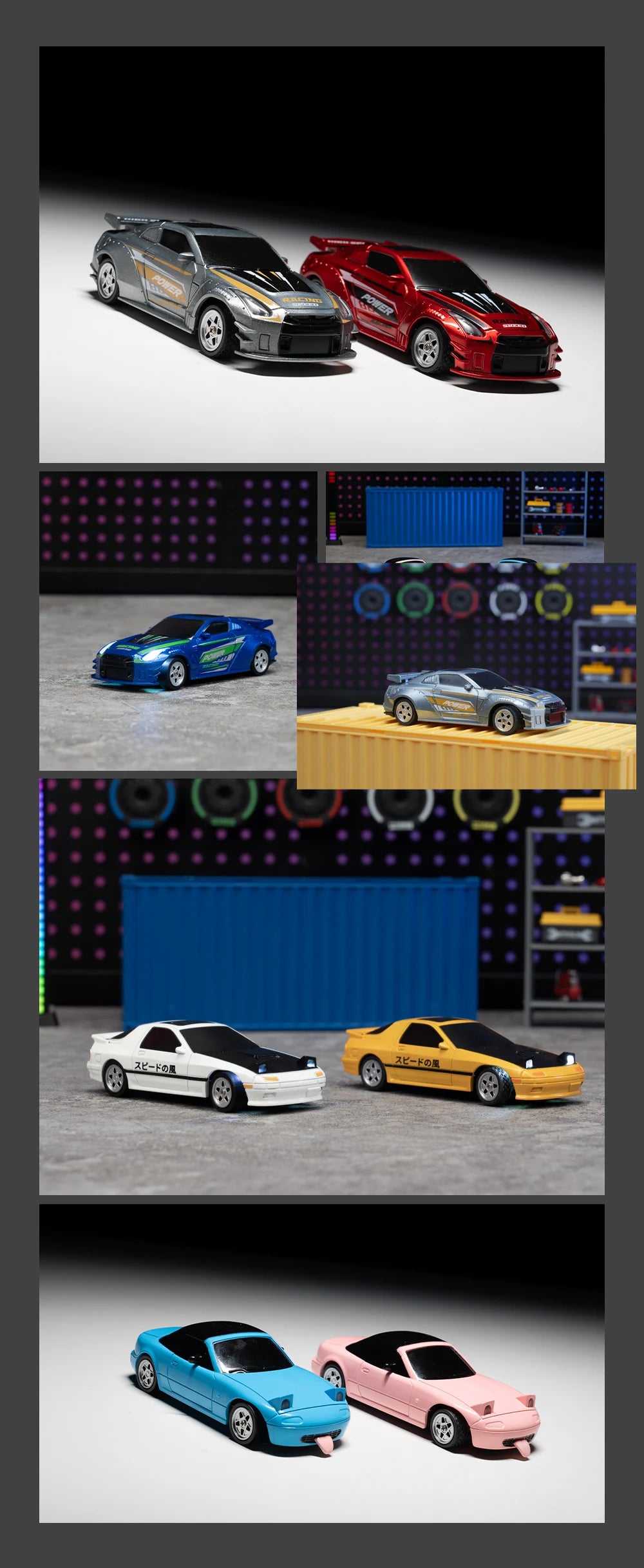 1:43 2.4G 4WD RC Drift Car with Gyroscope Fullly Proportion Remote Control Car JJRC C8827 Mini Racing Car Model Boy Toy Gift