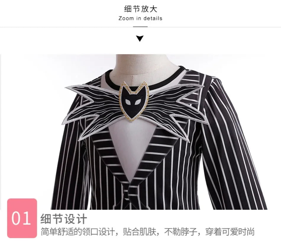 Albtraum vor Weihnachten Jack Skelli ngton Halloween Skelli ngton Jack Cosplay Kostüm für Kid Boy Karneval Kinder Kleidung.