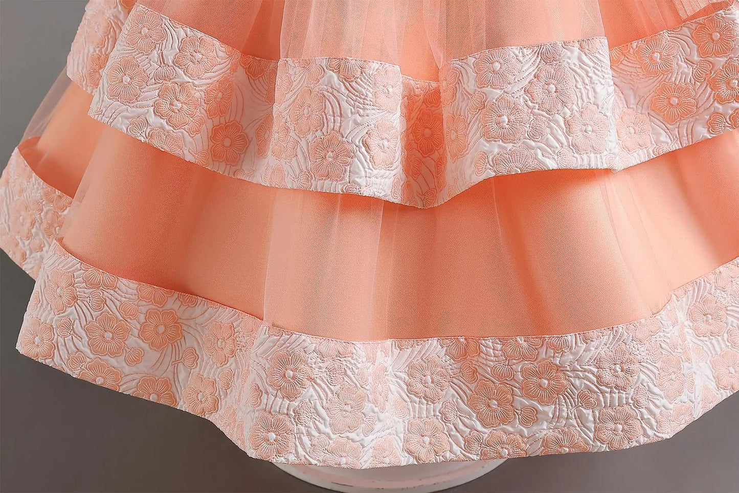 Neues Mädchenkleid, zweiteiliges Set, 3–10 Jahre alt, wunderschönes Weihnachts-Performance-Kleid, Herbst-Party-Abschlussballkleid für Mädchen