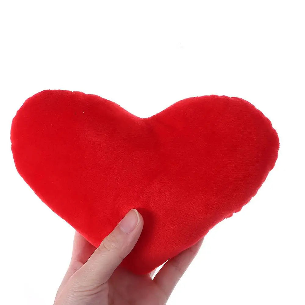 PP cotton Soft Pillow Comfortable Heart Plush Pillow Red Color Pink Color Stuffed Pillow Heart Shape Home Decorative