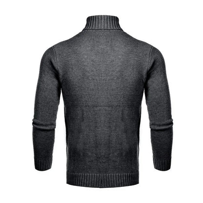 2025 Men's Warm Sweater Long Sleeve Turtleneck Sweater Retro Knitted  Pullover Sweaters.