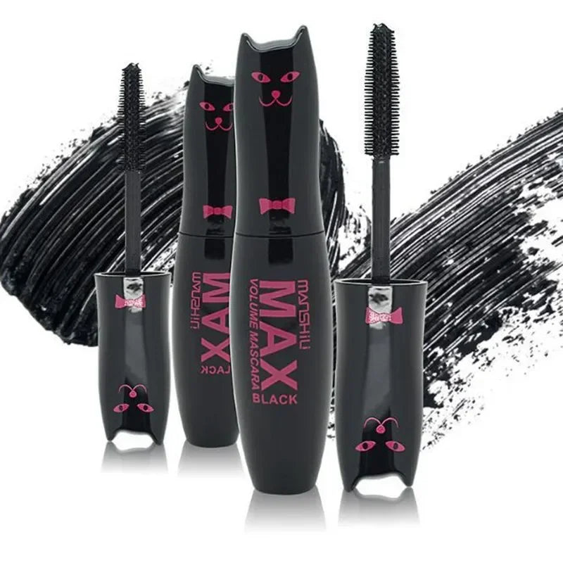1PCS Fashion Original Max Volume Mascara Black Water-proof Curling And Thick Eye Eyelashes Makeup 4d Fiber Lash Mascara Beauty.