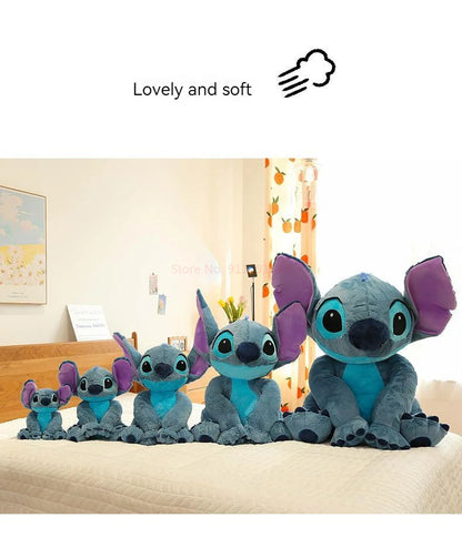 Disney Stitch Angel Stuffed Plush Toy Kawaii Lilo & Stitch Cartoon Plush Doll Stress Relief Pillow Comforting Toy for kids Gifts