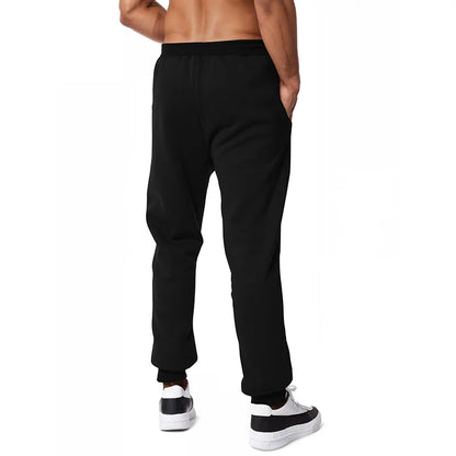 New Sweatpants Side Zipper Pockets Men Joggers Track Pants Elastic Waist Sport Casual Trousers Baggy Fitness Gym Clothing.