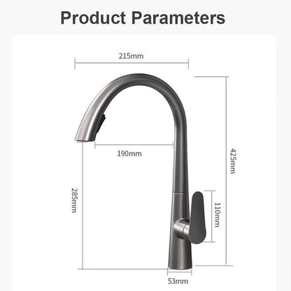 Pull Down Kitchen Faucet Hidden spray head Dual Modes Nozzle Hot Cold Water Mixer Crane Tap Brass Kitchen Sink Faucets