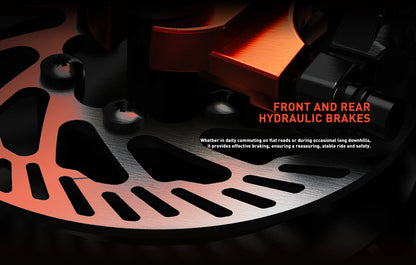 JOYOR T10 Adult Off-Road Electric Scooter 1000W*2 Motor 60V18AH Battery Escooter 10" Off-Road Tire Foldable E-Scooter.