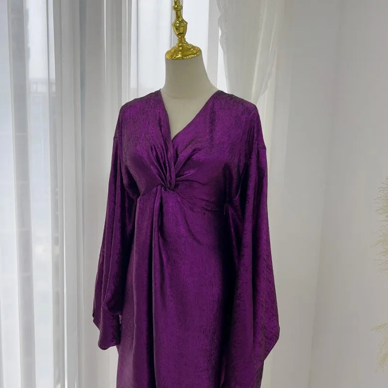 Eid Saudi Arabia Muslim Modest Dress for Women Islam Dubai Abaya Luxury Holiday Party Jalabiya Kebaya 2024 Turkey Kaftan Gown