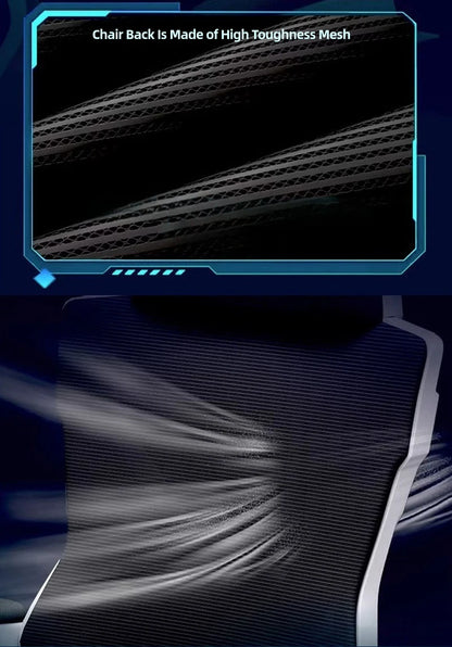 Elektronischer Gaming-Computerstuhl, ergonomische Bürostühle mit Rückenlehne und versteckter Fußstütze, 150-Grad-Neigung, Rollstuhlmöbel