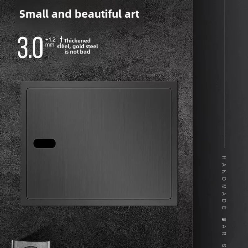 304 Stainless Steel Bar Sink Small Kitchen Sink Hidden Cup Washer Single Slot With Lid Balcony Garden ﻿