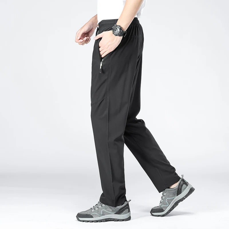 Elastic Waist Jogger Sweatpants Men Casual Classic Sport Men's Pants Quick Dry Straight Trousers Breathable Plus Size 4XL 5XL.