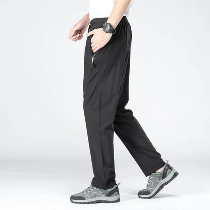Elastic Waist Jogger Sweatpants Men Casual Classic Sport Men's Pants Quick Dry Straight Trousers Breathable Plus Size 4XL 5XL.
