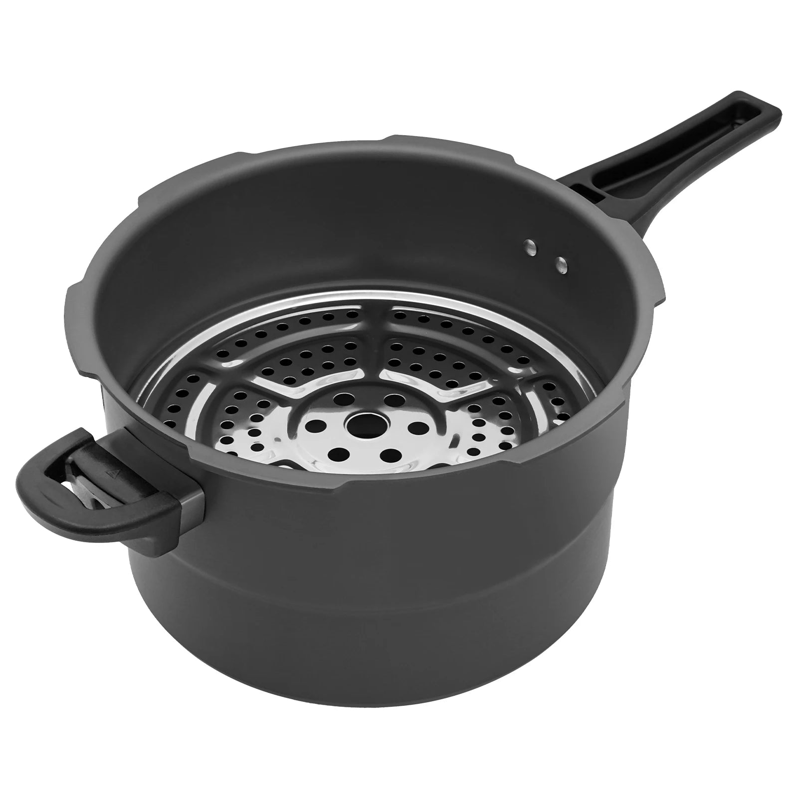 7L 24CM 80Kpa Ultra Wear-Resistant Medium Ratio Double Bottom Pressure Cooker Aluminum Alloy Pressure Cooker For Cooking Stewing.