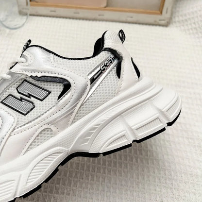 New Spring Autumn Women's Jogging Sneakers Fashion Casual White Breathable Tennis Low Top Vulcanized Shoes Outdoor Trainers.