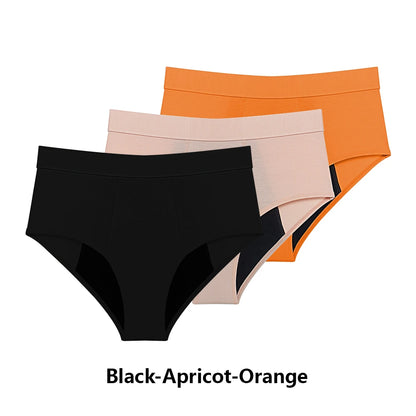 3PCS/Lot Menstrual Panties Woman Very Abundant Flow Menstruation Underwear High Waist Leak Proof Period Panties for Girls Set