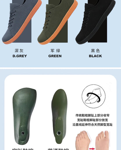 Barfußschuhe mit breiter Zehenpartie für Herren und Damen, minimalistische Wandersneaker |   Zero Drop Sole |   Atmungsaktives Mesh.