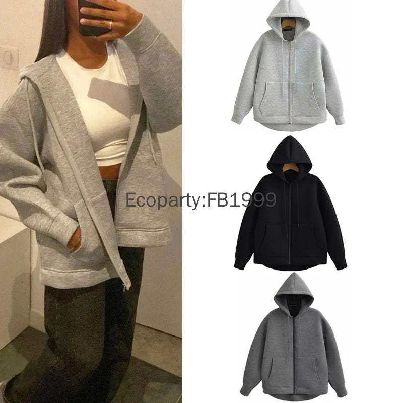 Neue Damen Casual Pocket Langarm Jacken Schwarz Bomber Varsity Jacke Mantel 2024 Herbst Damen Mode Kapuzenpullover.