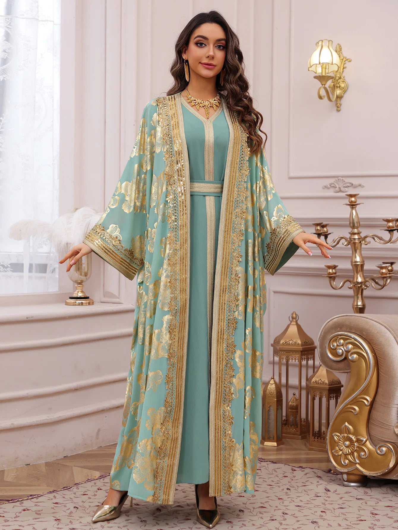 Eid Women Dress Muslim Abaya Embroidery Party Jalabiya Ramadan Long Dresses Abayas Vestidos Largos Kaftan Arab Long Robe 2025.