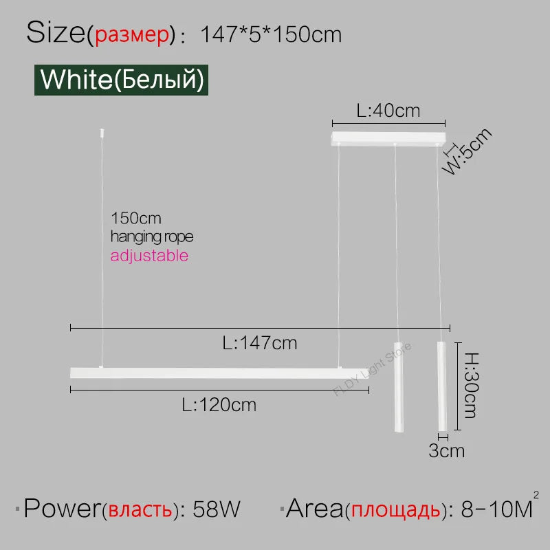 Esszimmerlampe Küchenleuchten Wort lange Restaurant Kronleuchter moderne minimalistische Bürolampen Nordic Bar Insel Kronleuchter