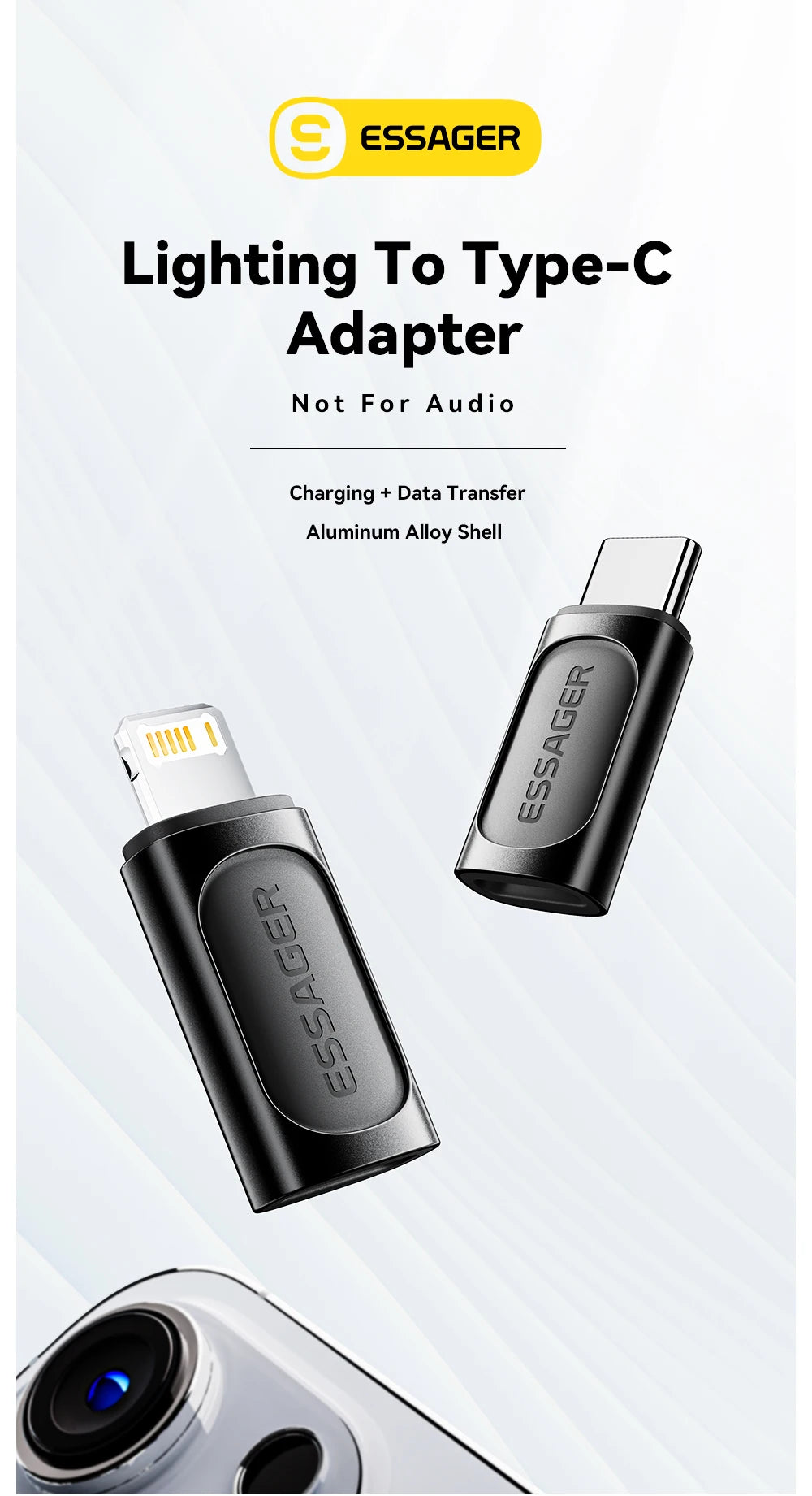 Essager Lighting To Type C OTG Adapter USB Type C To lighting PD 20W Fast Charging For iPhone 15 14 13 12 Pro Max ios Converter.