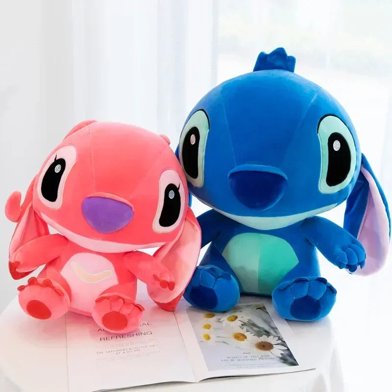 80cm Big Size Disney LILO & Stitch Anime Plush Stuffed Doll Room Plushies Pillow Ornaments Peluche Children's Holiday Gifts.