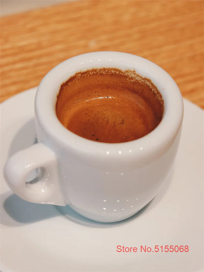 Nuova Point Classic Esp Espresso Cup And Saucer Set Professional Competitive Level Thicken Bone China Coffee Mugs And Plate Set.