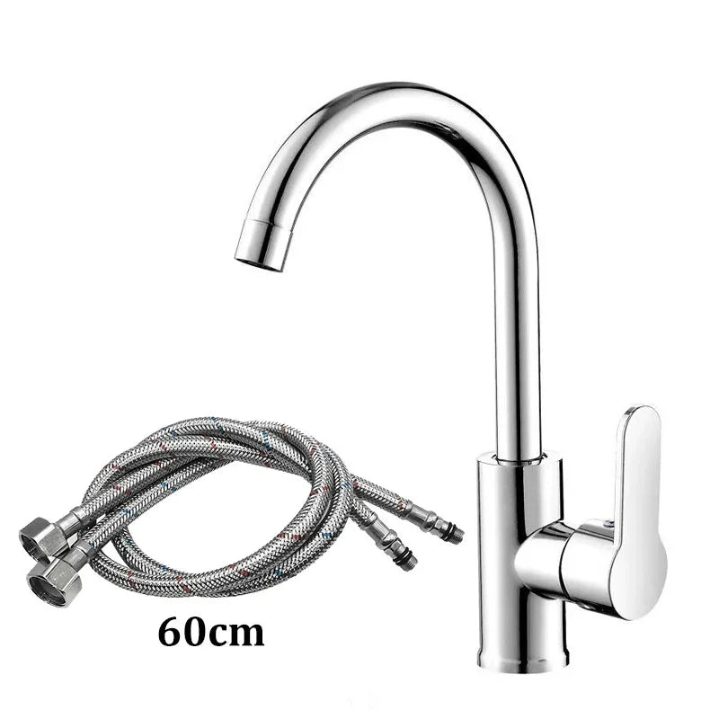Kitchen Faucet Household Splash-proof Boosting Hot And Cold Faucet Hot And Cold Vegetable Wash Basin Dishwashing Pool Sink
