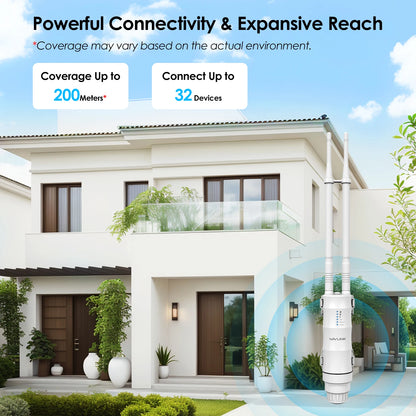 WAVLINK AC/300/600/1200/1800/3000 Outdoor Router Access Point Long Range IP67 Waterproof Wi-Fi Extender With Active/Passive PoE.