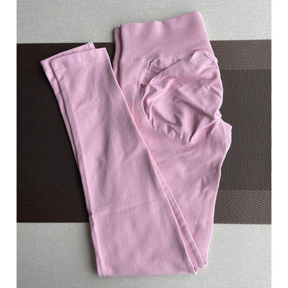 TKITK Leggings Women Seamless Sports Yoga Pants Low Ribbed Band Gym clothes Fitness Workout wear Scrunch Bum Tights