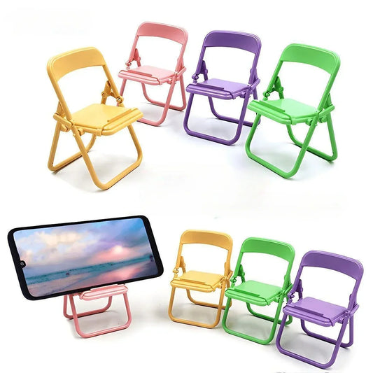 Universal Mobile Phone Accessories Foldable Chair Shape Mini Desktop Phone Holder Phone Stand.